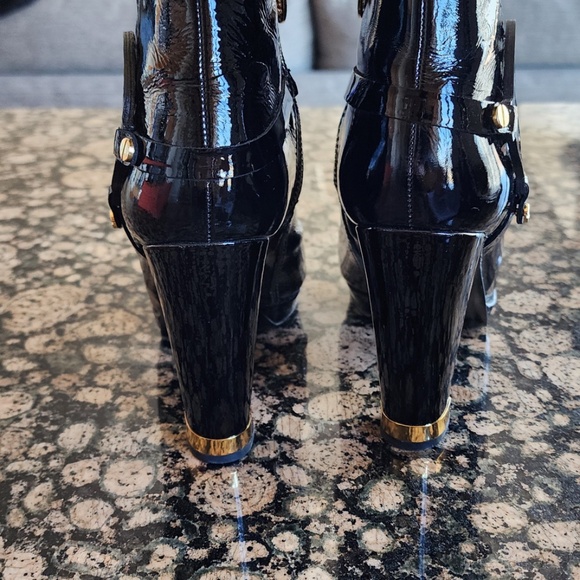Tory Burch Patent Leather Booties - Black - Size 8 - Picture 7 of 16